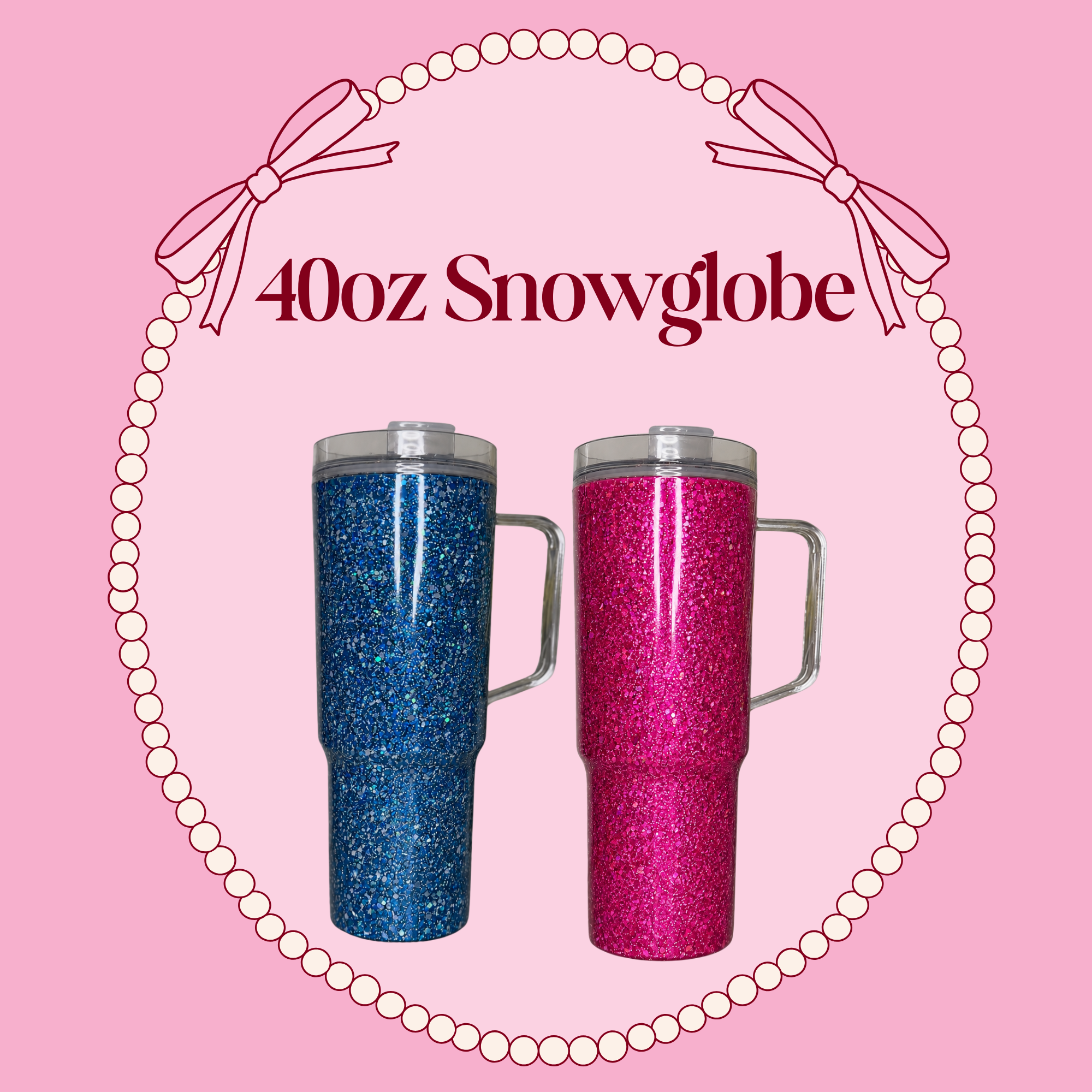 40oz Snowglobe Tumbler